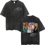 Vintage pestud Sabrina Carpenteri kaubam&auml;rgiga T-s&auml;rgid K&otilde;rge kvaliteediga Moekas l&uuml;hikeste varrukatega T-s&auml;rk Mehed Naised Vabaaja &uuml;legabariidilised T-s&auml;rgid M black