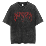 Harajuku Vintage Must Anime Prindiga Meeste Streetwear T-s&auml;rk Triple Extra Large black