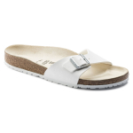 Naiste pl&auml;tud Birkenstock Madrid Birko-Flor White valged kitsad (0040733) 35 valge