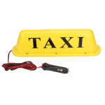 12V LED Magnetiline Takso M&auml;rk Katusekatusel Auto Super Hele Valgus Lamp Sigaretis&uuml;&uuml;tajaga(Kollane &uuml;mbris) yellow