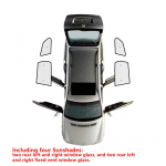 Auto t&auml;ielik p&auml;ikesekate Volvo XC60 MK1 2009~2017 2010 2011 2012 2016 jaoks Auto tarvikud P&auml;ikesesirm Kaitse P&auml;ikesekate Akna kleebised Rear Windows 4pcs