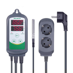 INKBIRD ITC-308 & 308WIFI EL Pistik Digitaalne temperatuuriregulaator Termostaat Regulaator Kaks releed K&uuml;tmine ja jahutus Kodune &otilde;llepruulimine ITC-308 gray
