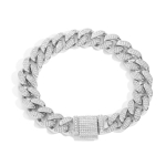 Klassikaline stiil Hip Hop Ehted 12mm Ehtne Kulla Kattega Iced Out Tsirkooniumoks&uuml;&uuml;d Miami Kuuba L&uuml;lidega Kettk&auml;ev&otilde;ru Naistele ja Meestele 7inch(17.78cm) h&otilde;be
