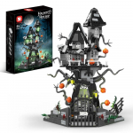 K96115 Halloweeni &Otilde;uduslossi ehitusklotsid Kummitus Kolju K&otilde;rvitsamaja Mudelklotsid M&auml;nguasjad Kaunistus DIY Kingitused Poisid