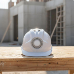Jahutav Kiiver Ventilatsiooniga P&auml;ikesepaneeliga Laetav T&ouml;&ouml;kiiver Punane Uuendatud White Upgraded Solar