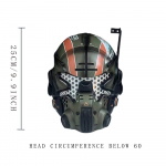 Titanfall Jack Cooper LED-valgustusega mask Cosplay kiiver Halloweeni kost&uuml;&uuml;m t&auml;iskasvanud mehele N&auml;omaskid Maskeraad Karnevali peo rekvisiit
