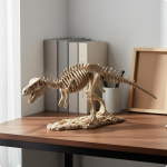 Tyrannosaurus Rex Luustik Vaik Kivisarnane alusSarnane alus Dinosaurus Kuju jaoks Retro Color
