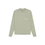 Fear of God Essentials SS22 Pikkade varrukatega T-s&auml;rk Rinnas koheva logoga Meeste pealisr&otilde;ivad Merevahthall-roheline FOG-SS22-144 XXL
