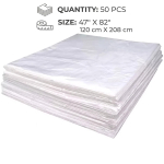50 tk 47x82 tolli &uuml;hekordsed PVC saunakotid Veekindel keham&auml;his Plastkile Spa teki vooderdised Sanitaarkaitse Salongi kasutuseks 50PCS beige