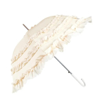 Jaapani mood Lolita vihmavari P&auml;ikesevari Lolita vihmavari S&uuml;damekujuline Erip&auml;rane printsessivihmavari Suur pitsiline p&auml;ikesekaitsevihmavari Ivory White----Vinyl Version valge