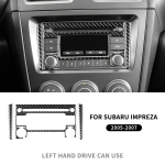 S&uuml;sinikkiust armatuurlaua &otilde;hutusava CD-raami viimistlus Subaru Impreza 2005-2007 jaoks Siseviimistlus LHD RHD Outlet Black must