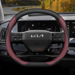 Nahast autojuhtimiskangi kate Kia Sportage Sorento Niro Picanto K5 K3 K4 Xceed Ev9 Ev3 Ev6 Forte 2011 - 2024 2025 2026 jaoks ljcmw22 black