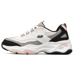 Skechers D'LITES Tekstiil, S&uuml;nteetiline nahk Madalad paksud tossud Naiste Valge Must Roosa 149492-WBPK 36 white