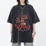 Jaapani Anime Dorohedoro Kaiman Nikaido Shin Vintage Pesitud T-s&auml;rk Mehed Naised Manga Graafilised T-s&auml;rgid Gooti &Otilde;udus T-s&auml;rk Topid S mitmev&auml;rviline