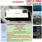 HK12 Pro Nutikell WhatsAppi vastamine AI-t&otilde;lge Kohalik album Muusika Mehed Naised V&otilde;rgu jagamine Bluetooth-k&otilde;ne Nutikell hall