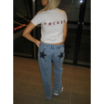 Gooti Naiste &Uuml;KS DILEMM Jeans Y2K R&otilde;ivad Mood Litritega Viieharuline T&auml;ht Neet Retro Jeans Keskmise V&ouml;&ouml;kohaga Lai Jalg P&uuml;ksid M gray