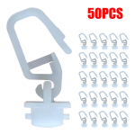 50 tk Kardina voltimiskonksud Aknakardina riputaja Konks Tugeva pinge klamber Hoidik Vardad Siinid Kodutarbed AutotarvikudHea toode 50pcs white