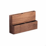 2-tasandiline puidust kingariiul Lihtne disain Kahekihiline puidust alus Ruumis&auml;&auml;stlik Jaapani Walnut brown