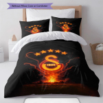 Galatasaray piiritu voodipesu tekikomplekt Tekikate padjap&uuml;&uuml;r Kodu kaunistus S&uuml;nnip&auml;evakingitus (1 * tekikott + 2 * padjap&uuml;&uuml;ri, ilma s&uuml;damikuta) 200x220cm