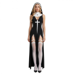 Jumala karistus tuleb R&otilde;ivad Munga R&otilde;ivad Halloweeni Cosplay R&otilde;ivad Keskaegne Munk Uus Rist Keskmine Kleit M black