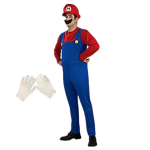 Anime M&auml;ng Torulukkude Vennad Kost&uuml;&uuml;m Naljakas Esituskost&uuml;&uuml;m Halloweeni Unisex Meeste Naiste Teismeliste Peole M&uuml;tsi ja Vuntsidega L(175-190CM) blue