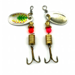 5 tk HENGJIA 0,13 untsi mini kalalusikas s&ouml;&ouml;t Forell Bass Pike Metal Lanre 5pc