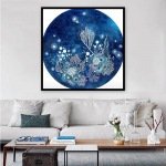 sinine ookean  Scenery Teemanttikandid 5D Teemantmaal Ristpistes Pilt T&auml;is&uuml;mar teemant 30x30