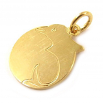 Les Tr&eacute;sors De Lily [C6836] &ndash; kullatud medal  S&otilde;numi delfiin kuld