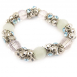 Les Tr&eacute;sors De Lily [D2308] - Bracelet Cr&eacute;ateur 'Cristal Big Bang' Turquoise sinine
