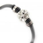 Les Tr&eacute;sors De Lily [J9163] - Bracelet ethnique 'Peaceful' noir must