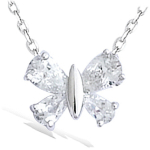 Les Tr&eacute;sors De Lily [K2570] - h&otilde;bedane ripats 'Butterfly' h&otilde;bevalge (roodiumiga kaetud) - 12x10 mm valge
