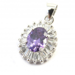 Les Tr&eacute;sors De Lily [M6487] - h&otilde;bedast ripats  Sissi  amet&uuml;st (roodiumiga kaetud) - 13x11 mm h&otilde;be