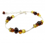 Les Tr&eacute;sors De Lily [P3349] - h&otilde;bedane k&auml;ev&otilde;ru  Inspiration  merevaigukollane 3 tooni (roodiumiga kaetud) - 20x8 mm pruun