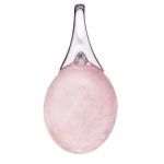 Les Tr&eacute;sors De Lily [Q9278] - h&otilde;bedast ripats 'Meghan' roosa kvarts h&otilde;be (roodiumiga kaetud) - 15x12 mm Heleroosa