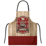 Les Tr&eacute;sors De Lily [Q8711] - disainer puuvillane p&otilde;ll 'Chef du Barbecue' pruun punane - 79x70 cm pruun