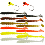 Kalas&ouml;&ouml;t 12 tk. Pehme p&uuml;&uuml;gipeibutis Jig Head konksud Bassi p&uuml;&uuml;gis&ouml;&ouml;t Kalas&ouml;&ouml;t konksu peibutis 12pcs