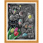 Teemantmaal 5D Teemantmaal T&auml;is&uuml;mmargune teemanttikandid Maastiku teemantv&auml;rv 20X30CM