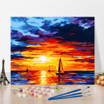 DIY maalimine numbrite j&auml;rgi Digitaalne &otilde;limaal Kunst Hobid K&auml;sit&ouml;&ouml; Numbrite maalimine Kodukaunistamine 40x50cm no frame