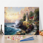Kunst DIY Maalimine numbrite j&auml;rgi Teemantmaal Numbrite maalimine Hobid &Otilde;limaal Digitaalne &otilde;limaal Kodukaunistus 40x50cm no frame