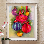 5D teemantv&auml;rvimiskomplekt DIY k&auml;sit&ouml;&ouml;komplekt t&auml;isnurkne puur Teemanttikandid Ristpistes Loomade Kodukaunistuse Kingitus Full Round (20X30CM)