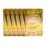 3W CLINIC Collagen Luxury Gold Energy Hydrogel n&auml;omask 30g*5ea # 1Box (5sheets)