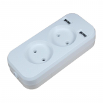 2 pistik Saksa toiteriba 2 USB pesa 5V 2A Venemaa Ukraina Kasahstani Euroopa standard