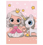 Plaid Polaire Licorne 100 x 140