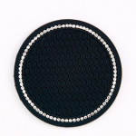 1 tk auto libisemisvastane veetassi padi Teemantkivist Blingi kaunistus Auto interj&ouml;&ouml;ri tassipudel Libisemisvastane kummimatt Autotarvikud must