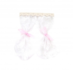 (H0826)Miniatuurne kardin 1:12 Mini Dollhouse Vintage pitskardin Armas nukumaja valge