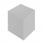 12 Pack-Studio Akustilised vahud Heli summutavad paneelid Suure tihedusega kiilplaatide isolatsioon Type 2 helehall v&auml;rv