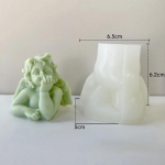 1 tk Creative Angel Look k&uuml;&uuml;nla silikoonvorm DIY vormid kipsvormid aroomiteraapia vorm