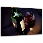 L&otilde;uendiprint Red Wine Bottle 60x40 punane