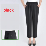 XL-8XL Summer Ice Silk Fat Mother p&uuml;ksid Keskealised vananaiste p&uuml;ksid vanaema lahtised p&uuml;ksid suured 8XL must