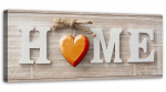 L&otilde;uendiprint Home Heart Orange Beige 90x30 oranž